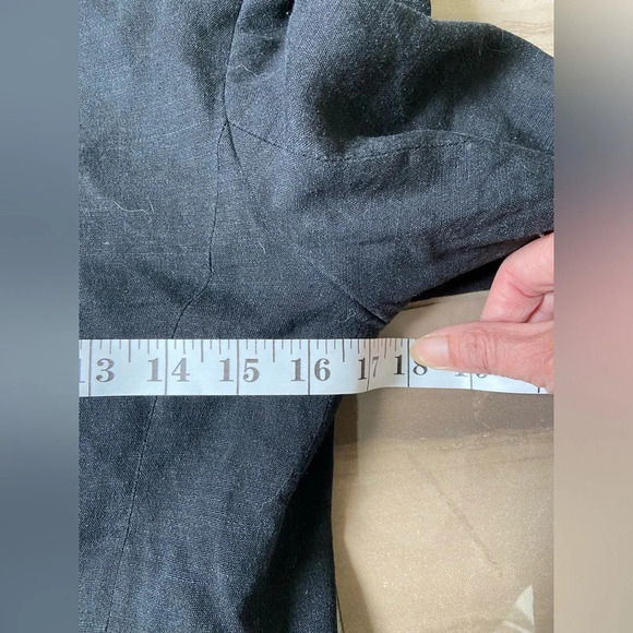 Mexx classic black linen blend button blazer Sz 8 - Picture 9 of 10